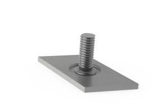 Porca losangular com pino