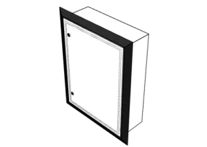 Moldura de caixa para parede